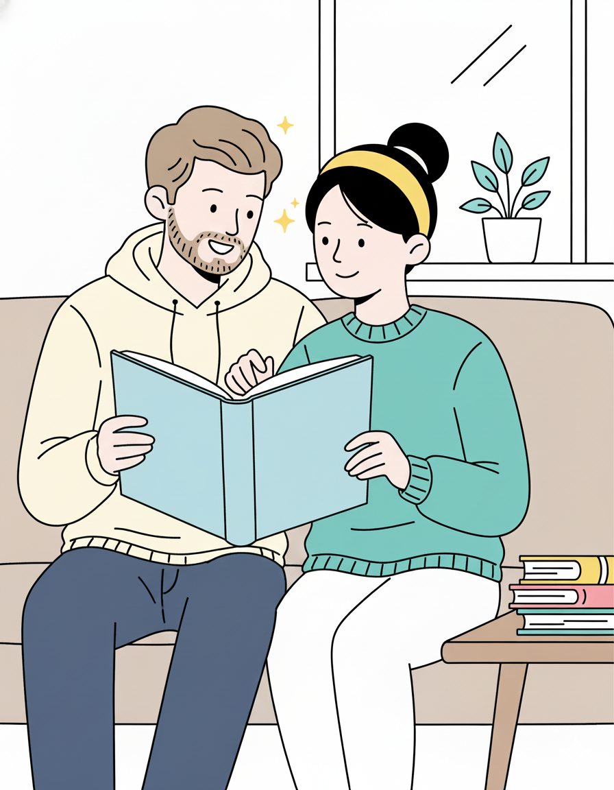 Couple talking
